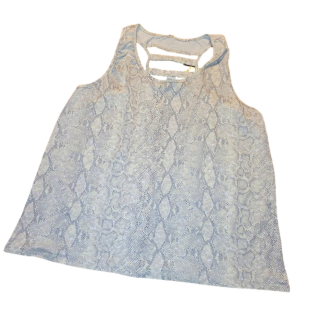 Sew in Love snake print tanktop - 2X